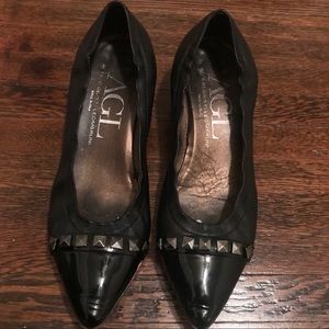AGL Studded Black Pump
